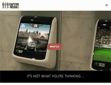 Tablet Screenshot of captive-media.co.uk